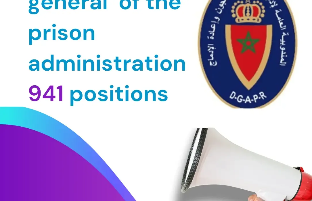 Announcement of jobs for the general delegation prison administration 941 positions